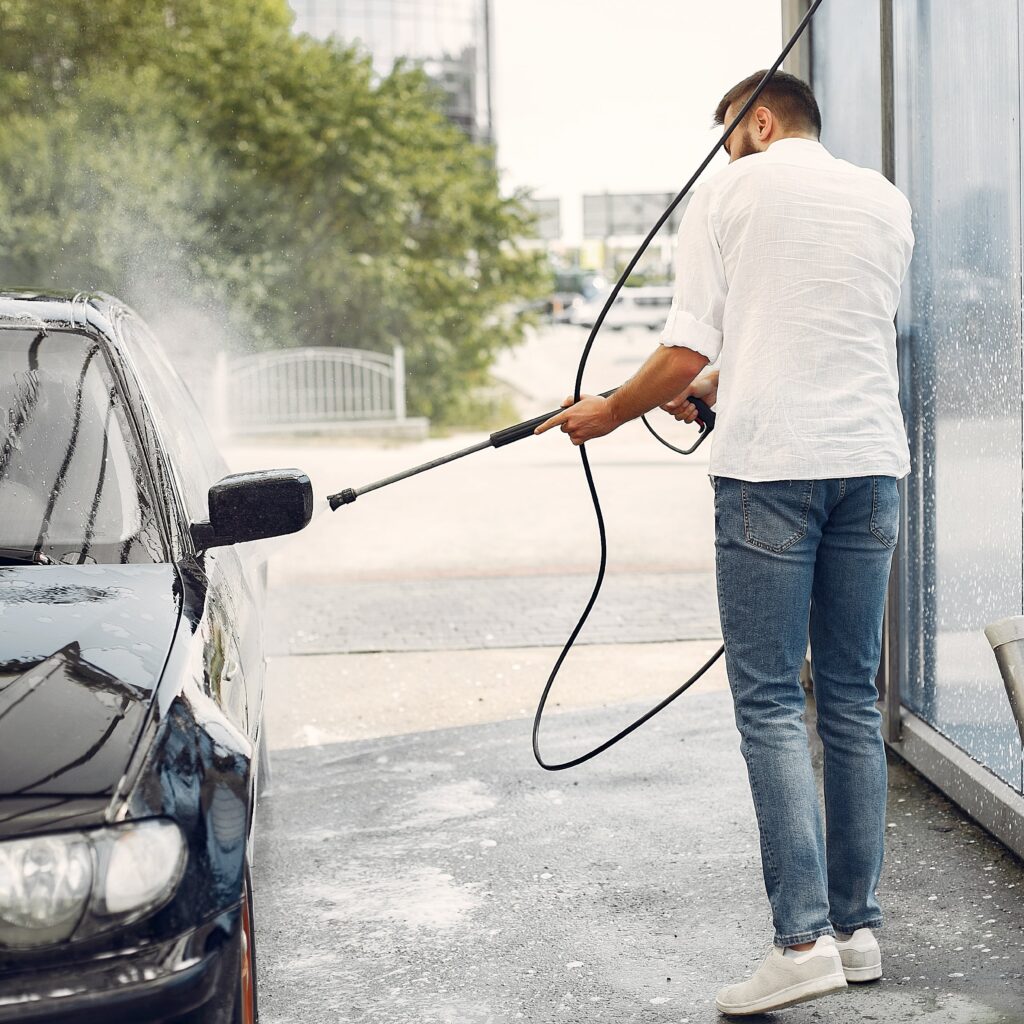 Station de lavage haute pression ouverte 24h/24